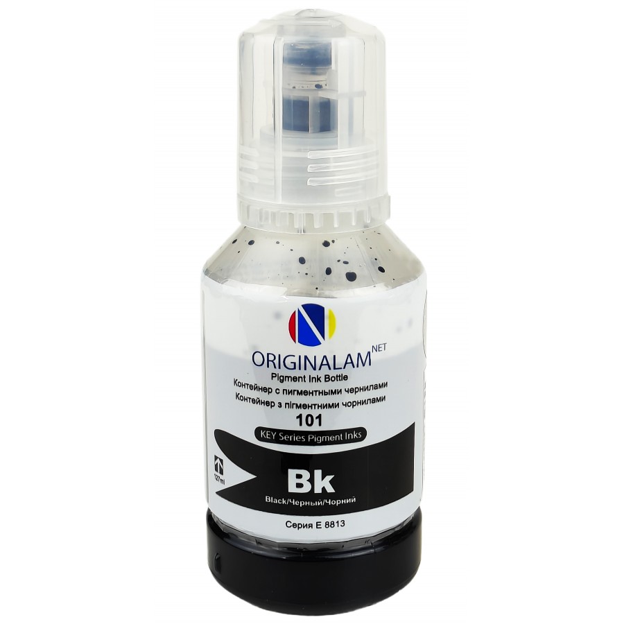 Чернила, краска ORIGINALAM Epson EcoTank Пигментные Black, 127 мл / O8813E101 с быстрой доставкой