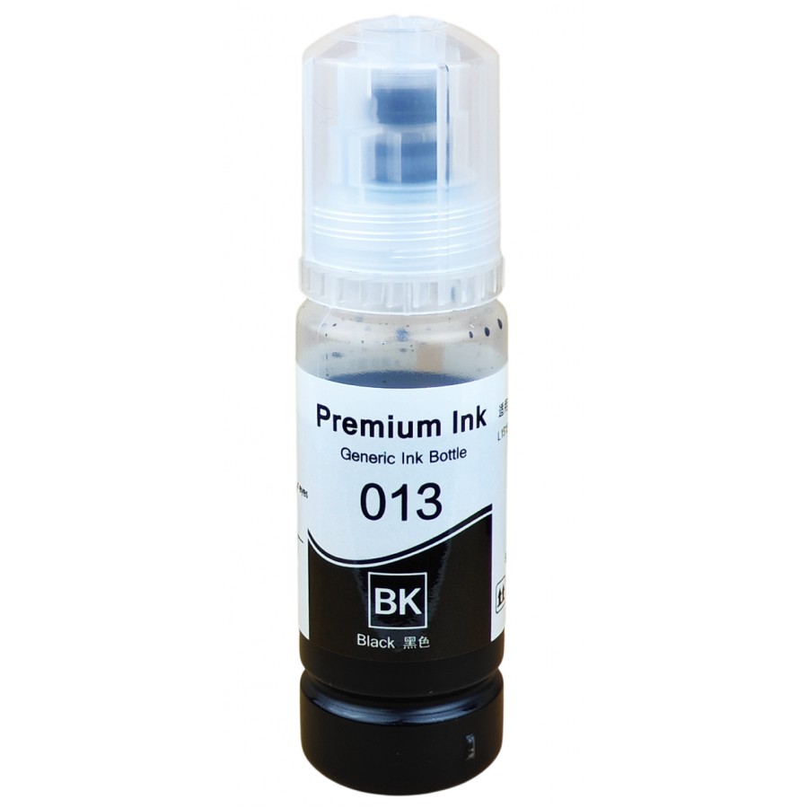 Чорнило, фарба Premium Ink 013 для Epson EcoTank L8160 / L8180 Водорозчинні Black Чорний 70мл / 013-BK з швидкою доставкою