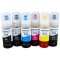 Комплект чорнила Premium Ink 013/014 для Epson EcoTank L8160 / L8180 Водорозчинні BK/PB/C/M/Y/GY 6x70мл / 013/014-K