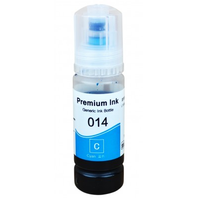 Чорнило, фарба Premium Ink 014 для Epson EcoTank L8160 / L8180 Водорозчинні Cyan Блакитний 70мл / 014-C Чорнило, фарба Premium Ink 014 для Epson EcoTank L8160 / L8180 Водорозчинні Cyan Блакитний 70мл / 014-C