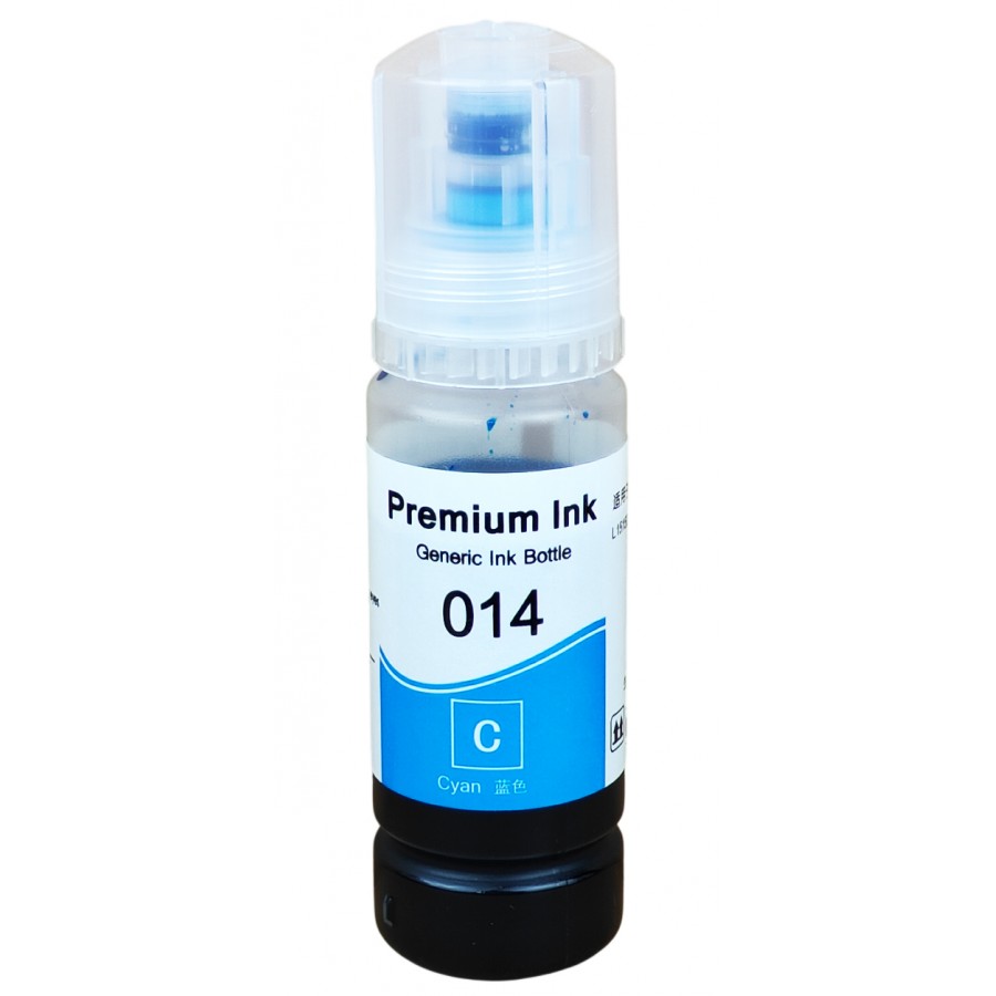 Чорнило, фарба Premium Ink 014 для Epson EcoTank L8160 / L8180 Водорозчинні Cyan Блакитний 70мл / 014-C з швидкою доставкою