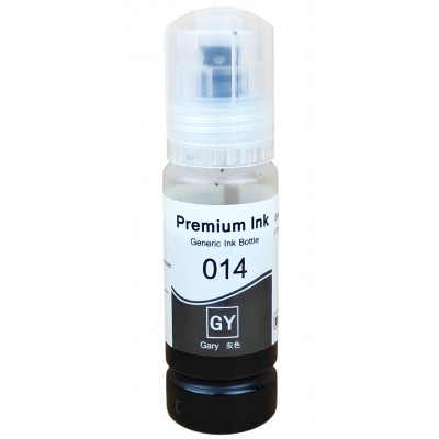 Чорнило, фарба Premium Ink 014 для Epson EcoTank L8160 / L8180 Водорозчинні Gray Сірий 70мл / 014-GY Чорнило, фарба Premium Ink 014 для Epson EcoTank L8160 / L8180 Водорозчинні Gray Сірий 70мл / 014-GY