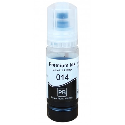 Чернило, краска Premium Ink 014 для Epson EcoTank L8160 / L8180 Водорастворимые Photo Black Фото чёрный 70мл / 014-PB Чернило, краска Premium Ink 014 для Epson EcoTank L8160 / L8180 Водорастворимые Photo Black Фото чёрный 70мл / 014-PB