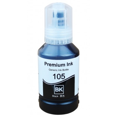 Чернила, краска Premium Ink 105 для Epson EcoTank L7160 / L7180 / L7188 Водорастворимые Black Чёрный 140 мл / 105-BK Чернила, краска Premium Ink 105 для Epson EcoTank L7160 / L7180 / L7188 Водорастворимые Black Чёрный 140 мл / 105-BK