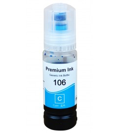 Чорнило, фарба Premium Ink 106 для Epson EcoTank L7160 / L7180 / L7188 Водорозчинні Cyan Блакитний 70 мл / 106-C Чорнило, фарба Premium Ink 106 для Epson EcoTank L7160 / L7180 / L7188 Водорозчинні Cyan Блакитний 70 мл / 106-C