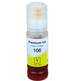 Чорнило, фарба Premium Ink 106 для Epson EcoTank L7160 / L7180 / L7188 Водорозчинні Yellow Жовтий 70 мл / 106-Y Чорнило, фарба Premium Ink 106 для Epson EcoTank L7160 / L7180 / L7188 Водорозчинні Yellow Жовтий 70 мл / 106-Y