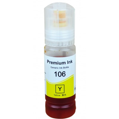 Чернила, краска Premium Ink 106 для Epson EcoTank L7160 / L7180 / L7188 Водорастворимые Yellow Желтый 70 мл / 106-Y Чернила, краска Premium Ink 106 для Epson EcoTank L7160 / L7180 / L7188 Водорастворимые Yellow Желтый 70 мл / 106-Y