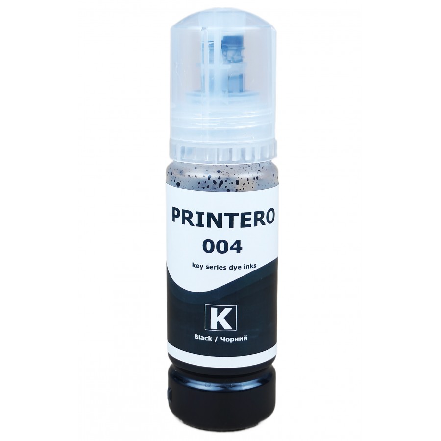 Чорнило, фарба PRINTERO для Epson L1110 / L3100 / L4151 / L5190 / L6166 Black 70 мл / PE004-B з швидкою доставкою