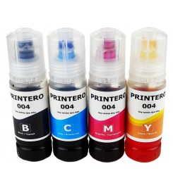 Комплект чорнила PRINTERO для Epson L1110 / L3100 / L4151 / L5190 / L6166 C,M,Y,Bk / PE004-K