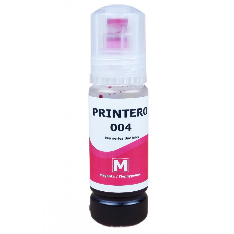 Чорнило, фарба PRINTERO для Epson L1110 / L3100 / L4151 / L5190 / L6166 Magenta 70 мл / PE004-M з швидкою доставкою