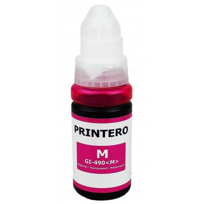 Чернила, краска Printero GI-490 Canon PIXMA G1400 / G2400 / G3400 Magenta,70 мл PC-GI490-M Чернила, краска Printero GI-490 Canon PIXMA G1400 / G2400 / G3400 Magenta,70 мл PC-GI490-M
