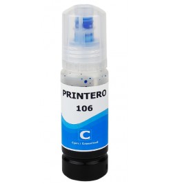 Чорнило, фарба PRINTERO 106 для Epson EcoTank L7160 / L7180 / L7188 Водорозчинні Cyan Блакитний 70 мл / PE-106C Чорнило, фарба PRINTERO 106 для Epson EcoTank L7160 / L7180 / L7188 Водорозчинні Cyan Блакитний 70 мл / PE-106C