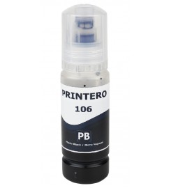 Чорнило, фарба PRINTERO 106 для Epson EcoTank L7160 / L7180 / L7188 Водорозчинні Photo Black Фото Чорний 70 мл / PE-106PB Чорнило, фарба PRINTERO 106 для Epson EcoTank L7160 / L7180 / L7188 Водорозчинні Photo Black Фото Чорний 70 мл / PE-106PB