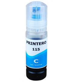 Чорнило, фарба PRINTERO 115 для Epson EcoTank L8160 / L8180 Водорозчинні Cyan Блакитний 70мл / PE-115C Чорнило, фарба PRINTERO 115 для Epson EcoTank L8160 / L8180 Водорозчинні Cyan Блакитний 70мл / PE-115C