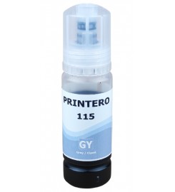 Чорнило, фарба PRINTERO 115 для Epson EcoTank L8160 / L8180 Водорозчинні Gray Сірий 70мл / PE-115GY Чорнило, фарба PRINTERO 115 для Epson EcoTank L8160 / L8180 Водорозчинні Gray Сірий 70мл / PE-115GY