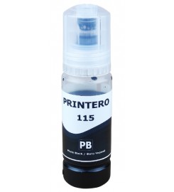 Чорнило, фарба PRINTERO 115 для Epson EcoTank L8160 / L8180 Водорозчинні Photo Black Фото чорний 70мл / PE-115PB Чорнило, фарба PRINTERO 115 для Epson EcoTank L8160 / L8180 Водорозчинні Photo Black Фото чорний 70мл / PE-115PB