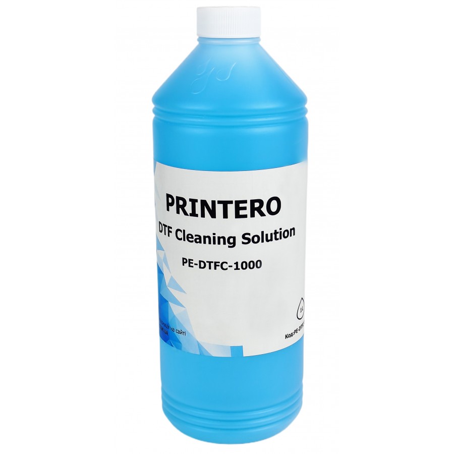 Чистящий раствор Printero для чернил DTF Cleaning Solution для обслуживания трубок и печатающей головки 1000 мл / PE-DTFC-1000 с быстрой доставкой