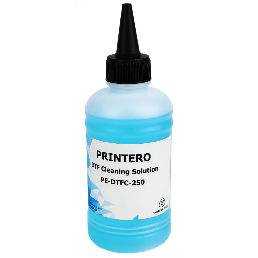 Чистящий раствор Printero для чернил DTF Cleaning Solution для обслуживания трубок и печатающей головки 250 мл / PE-DTFC-250 с быстрой доставкой