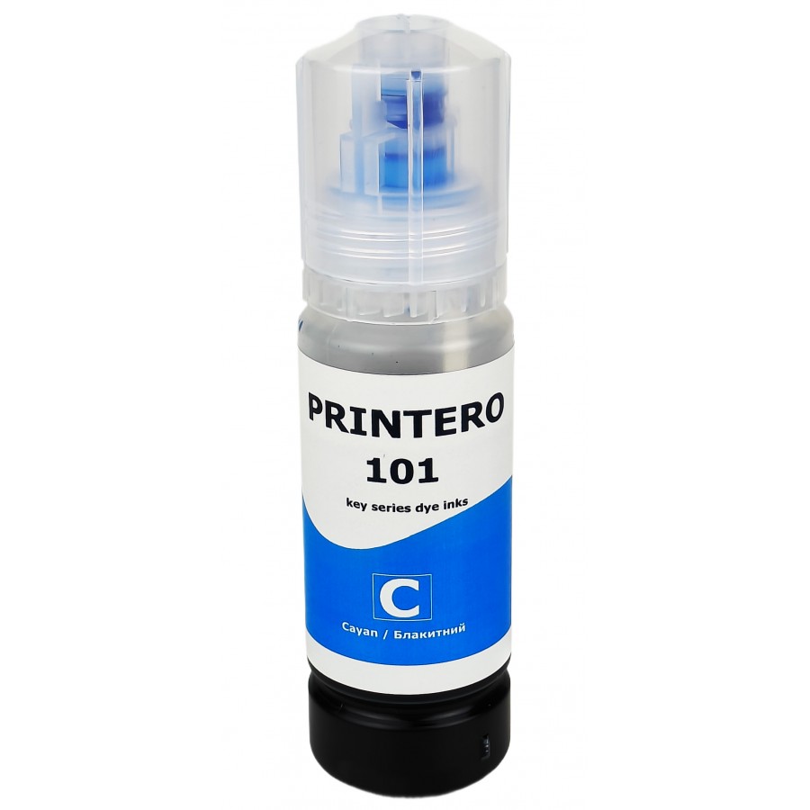 Чернила, краска Printero Epson EcoTank L4100 / L4160 / L6160 / L6170 / L14100 Cyan, 70 мл PE101-C с быстрой доставкой