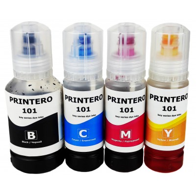Комплект чернил, красок Printero Epson EcoTank L4100 / L4160 / L6160 / L6170 / L14100 B/C/M/Y 127 мл 3*70 мл PE101-K Комплект чернил, красок Printero Epson EcoTank L4100 / L4160 / L6160 / L6170 / L14100 B/C/M/Y 127 мл 3*70 мл PE101-K