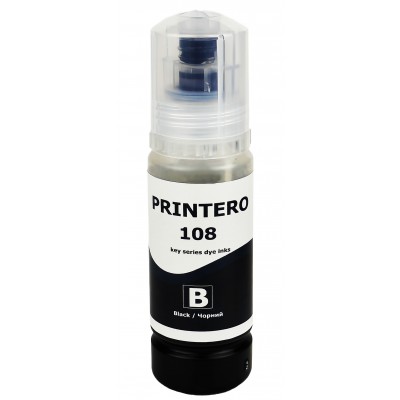 Чернила, краска Printero для Epson L8050 / L18050 / ET-18100 Black Водорастворимые 70 мл / PE108-B Чернила, краска Printero для Epson L8050 / L18050 / ET-18100 Black Водорастворимые 70 мл / PE108-B