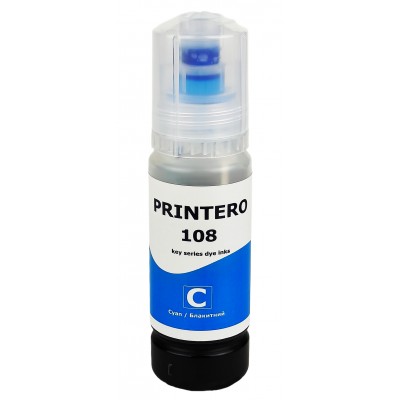 Чернила, краска Printero для Epson L8050 / L18050 / ET-18100 Cyan Водорастворимые 70 мл / PE108-C Чернила, краска Printero для Epson L8050 / L18050 / ET-18100 Cyan Водорастворимые 70 мл / PE108-C