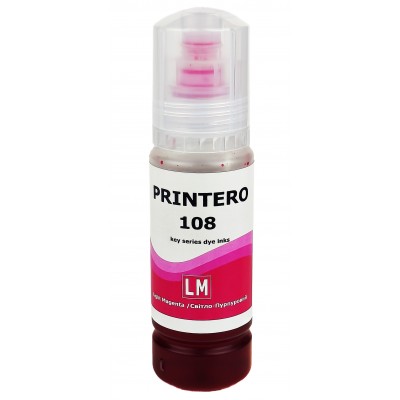 Чорнило, фарба Printero для Epson L8050 / L18050 / ET-18100 Light Magenta Водорозчинні 70 мл / PE108-LM Чорнило, фарба Printero для Epson L8050 / L18050 / ET-18100 Light Magenta Водорозчинні 70 мл / PE108-LM