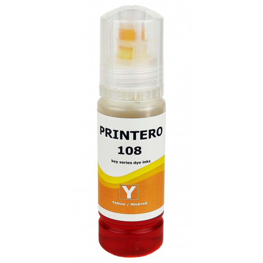 Чернила, краска Printero для Epson L8050 / L18050 / ET-18100 Yellow Водорастворимые 70 мл / PE108-Y с быстрой доставкой