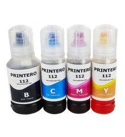 Комплект чернил, красок Printero Epson L6460 / L6490 / M15140 / M15180 B/C/M/Y 127мл 3*70 мл / PE112-K