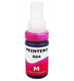Чернила, краска Printero 664 для Epson L B XP S SX C CX BX T TX P PX R RX WF Magenta Водорастворимые 70 мл PE664-M