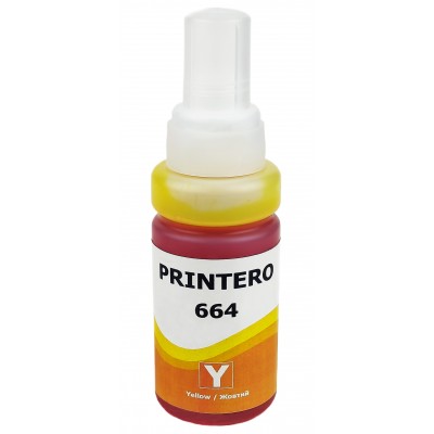 Чернила, краска Printero 664 для Epson L B XP S SX C CX BX T TX P PX R RX WF Yellow Водорастворимые 70 мл PE664-Y Чернила, краска Printero 664 для Epson L B XP S SX C CX BX T TX P PX R RX WF Yellow Водорастворимые 70 мл PE664-Y