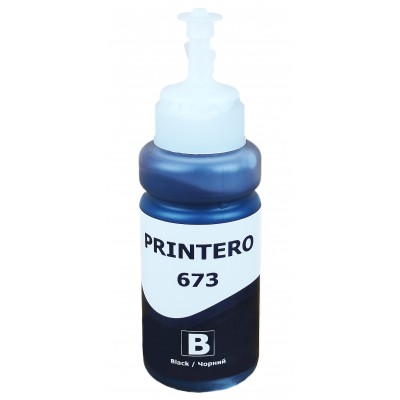 Чернила, краска Printero 673 для Epson L B XP S SX C CX BX T TX P PX R RX WF Black Водорастворимые 70 мл PE673-B Чернила, краска Printero 673 для Epson L B XP S SX C CX BX T TX P PX R RX WF Black Водорастворимые 70 мл PE673-B
