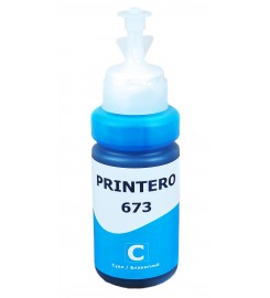 Чорнило, фарба Printero 673 для Epson L B XP S SX C CX BX T TX P PX RX WF Cyan Водорозчинні 70 мл PE673-C