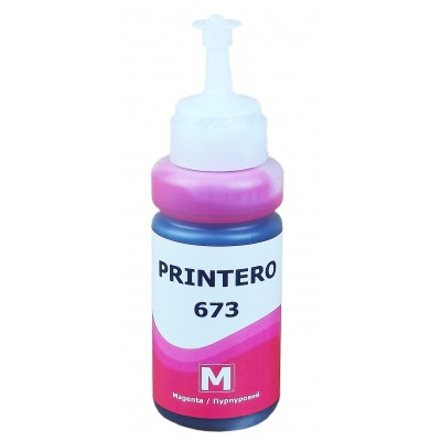 Чернила, краска Printero 673 для Epson L B XP S SX C CX BX T TX P PX R RX WF Magenta Водорастворимые 70 мл PE673-M Чернила, краска Printero 673 для Epson L B XP S SX C CX BX T TX P PX R RX WF Magenta Водорастворимые 70 мл PE673-M