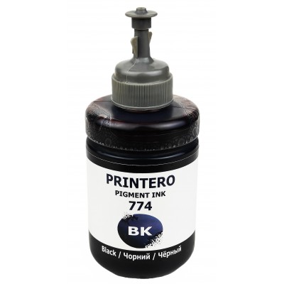 Чорнило, фарба Printero Pigment Ink для Epson L605 / L655 / L1455 / M100 / M105 / M200 / M205 Black Пігментні 140 мл / PE774-PB Чорнило, фарба Printero Pigment Ink для Epson L605 / L655 / L1455 / M100 / M105 / M200 / M205 Black Пігментні 140 мл / PE774-PB