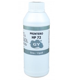 Чернила, краска Printero HP 72 для HP DesignJet T610 / T620 / T770 / T1100 / T1120 Gray Водорастворимые 500 мл PEHP72-GY