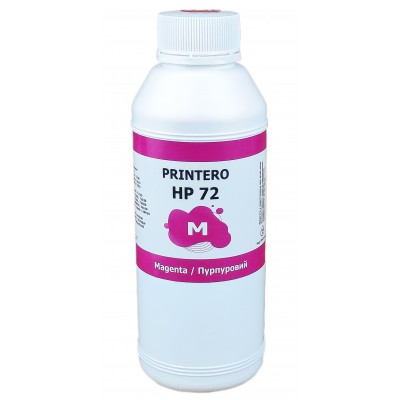 Чернила, краска Printero HP 72 для HP DesignJet T610 / T620 / T770 / T1100 / T1120 Magenta Водорастворимые 500 мл PEHP72-M Чернила, краска Printero HP 72 для HP DesignJet T610 / T620 / T770 / T1100 / T1120 Magenta Водорастворимые 500 мл PEHP72-M
