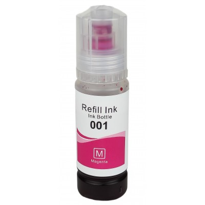 Чернила, краска Refill Ink Epson EcoTank L4100 / L4200 / L6100 / L6200 / L14100 Magenta, 70 мл 001-M Чернила, краска Refill Ink Epson EcoTank L4100 / L4200 / L6100 / L6200 / L14100 Magenta, 70 мл 001-M