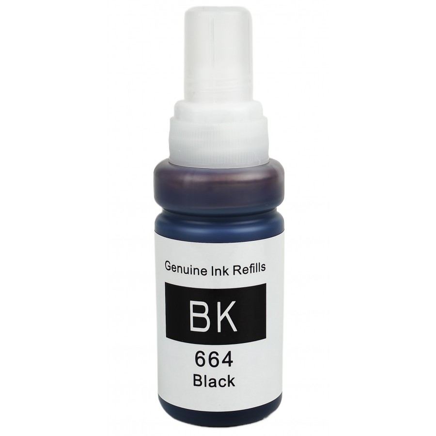 Чернила, краска Ink Refills 664 для Epson L B XP S SX C CX BX T TX P PX R RX WF Black Водорастворимые 70 мл E664-BK с быстрой доставкой