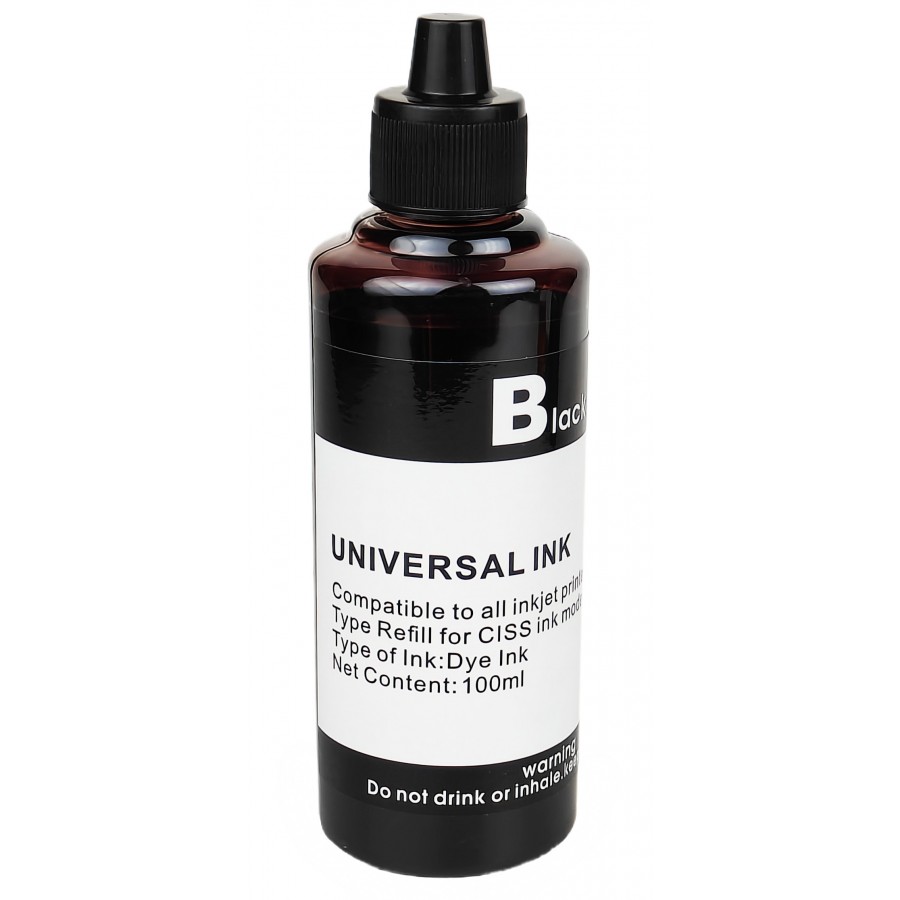 Чернила, краска Universal Ink HP Canon Black Водорастворимые 100 мл / UI100BK с быстрой доставкой