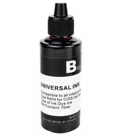 Чорнило, фарба Universal Ink HP Canon Black Водорозчинне 70 мл / UI70BK