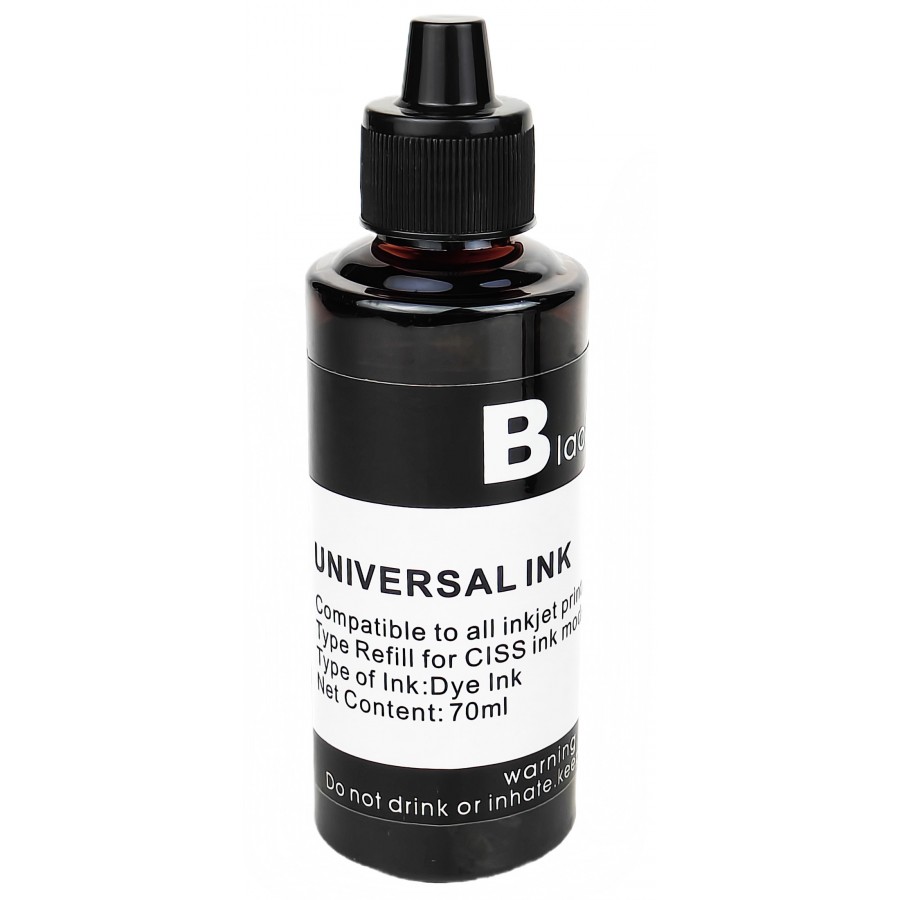 Чернила, краска Universal Ink HP Canon Black Водорастворимые 70 мл / UI70BK с быстрой доставкой