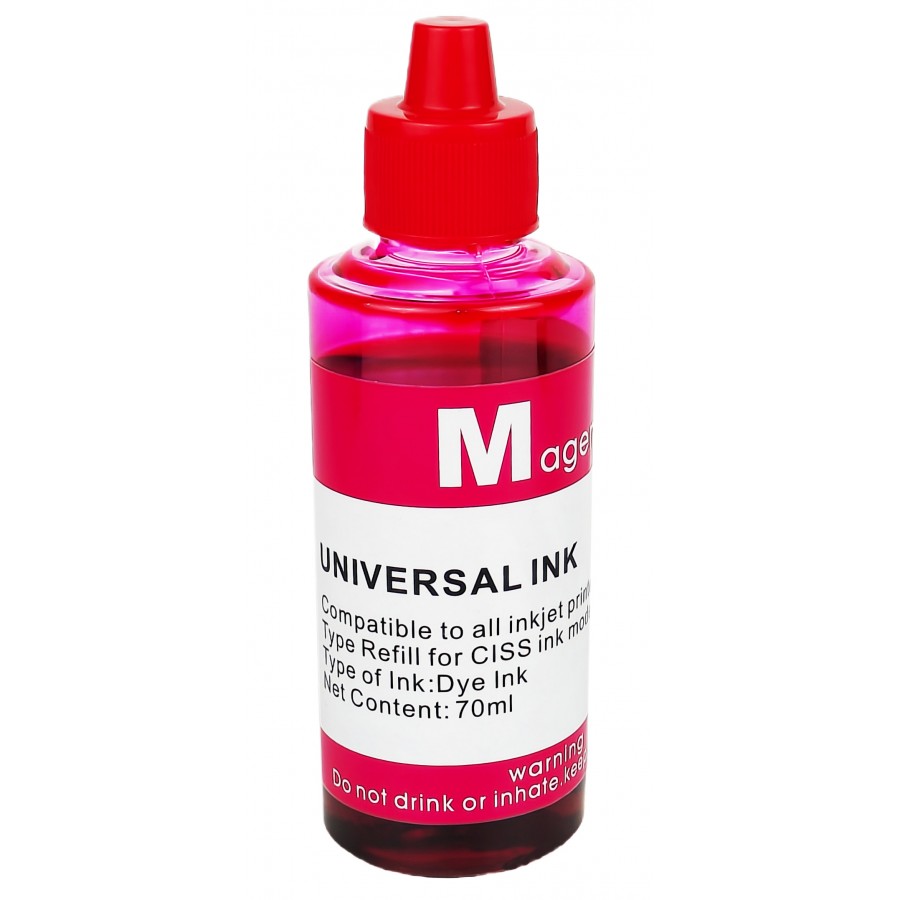 Чернила, краска Universal Ink HP Canon Magenta Водорастворимые 70 мл / UI70M с быстрой доставкой