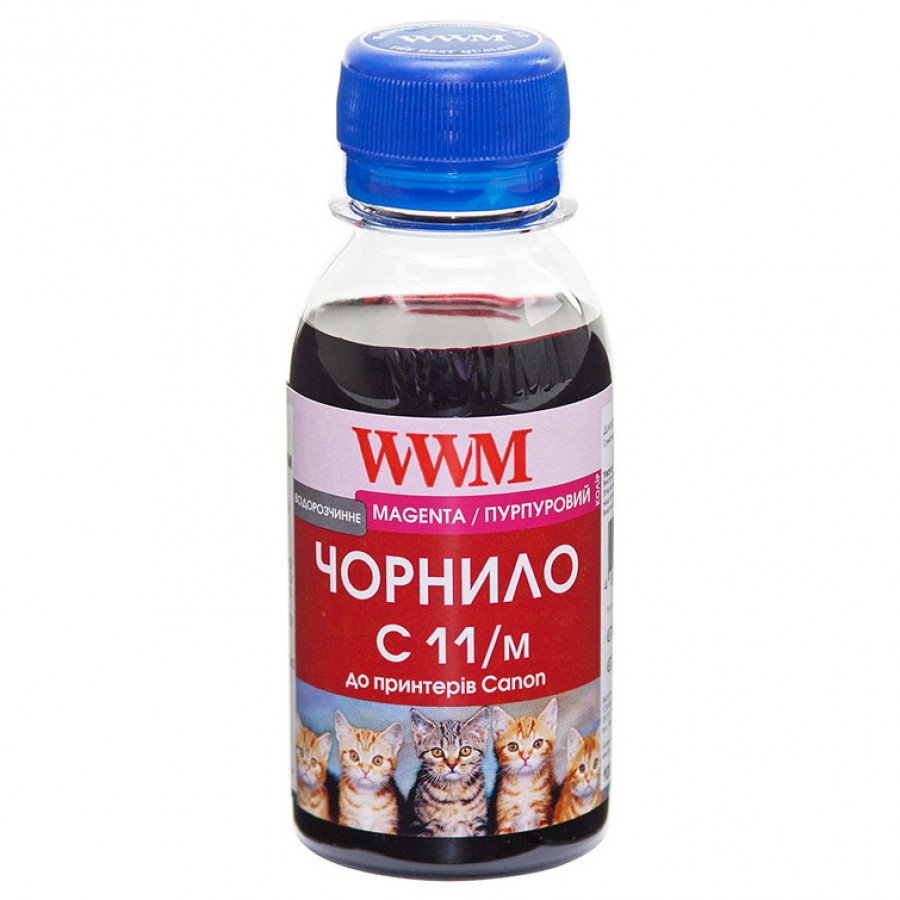Чернила WWM для Canon CL-511C / CL-513C / CLI-521M 100г Magenta (Красный) Водорастворимые (C11/M-2) с быстрой доставкой