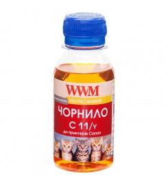 Чернила WWM для Canon CL-511C / CL-513C / CLI-521Y 100г Yellow (Желтый) Водорастворимые (C11/Y-2)