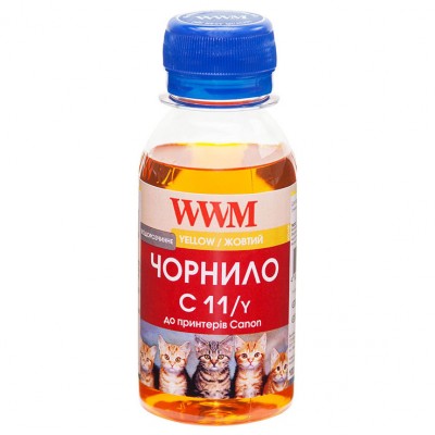 Чернила WWM для Canon CL-511C / CL-513C / CLI-521Y 100г Yellow (Желтый) Водорастворимые (C11/Y-2) Чернила WWM для Canon CL-511C / CL-513C / CLI-521Y 100г Yellow (Желтый) Водорастворимые (C11/Y-2)
