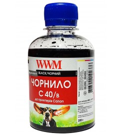 Чорнило WWM для Canon PG-40Bk/PG-50Bk/PGI-5Bk 200 г Black для Сanon PIXMA iP MP MX IX / C40/B