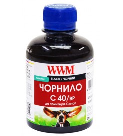 Чорнило WWM для Canon PG-40Bk/PG-50Bk/PGI-5Bk 200 г Black  Пігментні Сanon PIXMA iP MP MX IX JX / C40/BP