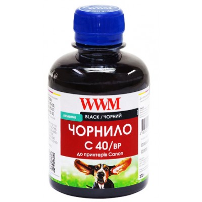 Чернила WWM для Canon PG-40Bk/PG-50Bk/PGI-5Bk 200г Black Пигментные Сanon PIXMA iP MP MX IX JX / C40/BP Чернила WWM для Canon PG-40Bk/PG-50Bk/PGI-5Bk 200г Black Пигментные Сanon PIXMA iP MP MX IX JX / C40/BP