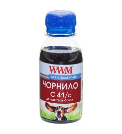 Чернила WWM для Canon CL-41C/CL-51C/CLI-8C 100г Cyan Водорастворимые (C41/C-2)